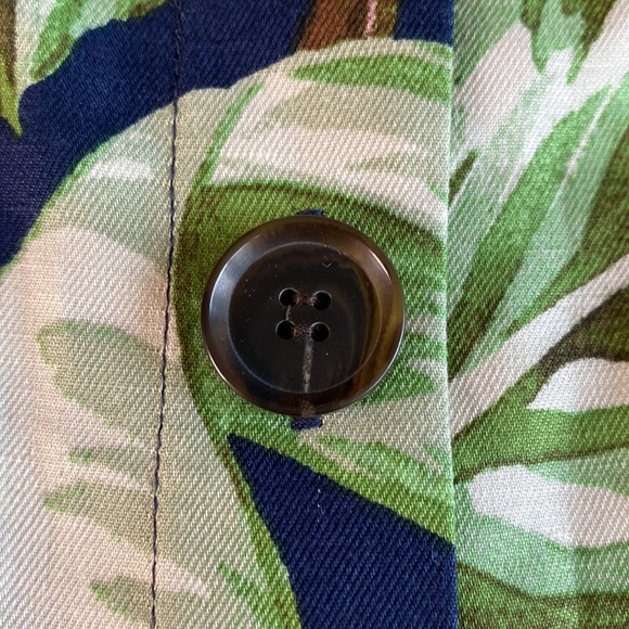 ANN TAYLOR FACTORY Linen Blend Tropical Skirt - 12P - Picture 6 of 8